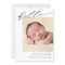 Simple Calligraphy Birth Announcement