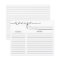 Simple Calligraphy Bridal Shower Recipe Card