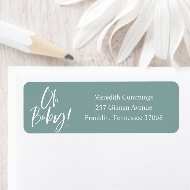Simple Calligraphy Gender Neutral Baby Shower (Insitu)