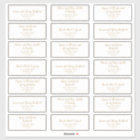 Simple Calligraphy|Gold Guest Address Labels