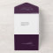 Simple Calligraphy Photo Purple RSVP Wedding