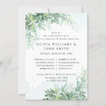 Simple calligraphy rustic greenery