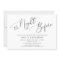 Simple Calligraphy Rustic Rehearsal Dinner
