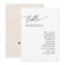 Simple Calligraphy Rustic Seat Plan Table Cards