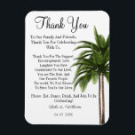 Simple calligraphy Text Wedding  Thank You Card Magnet<br><div class="desc">A simple and elegant wedding thank you postcard template with thank you.  all text are editable. This modern and simple design is perfect for displaying your favourite message and thanking friends and family!</div>