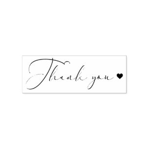 Simple Calligraphy Thank You Self-inking Stamp