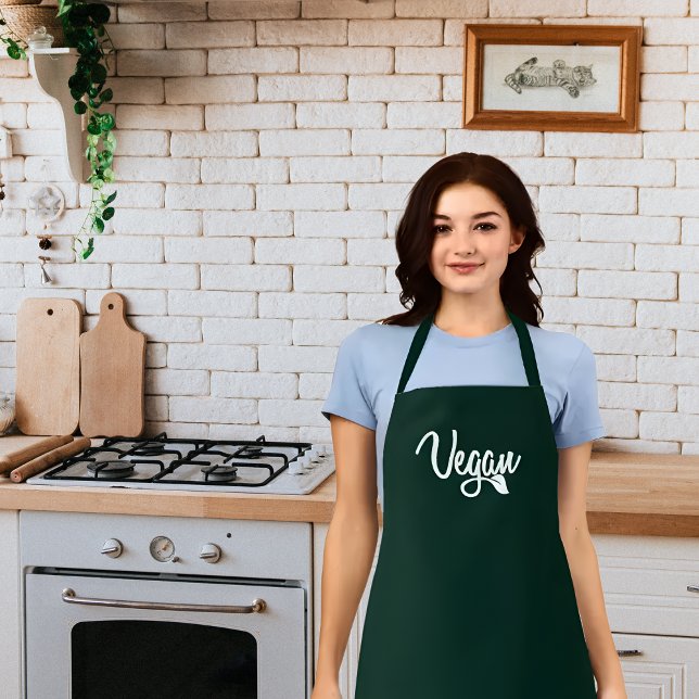 Simple Calligraphy Vegan Apron (Creator Uploaded)