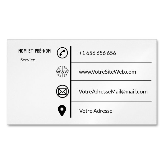 Simple calling card (Front)