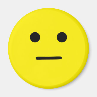 Simple Calm Yellow Face Magnet