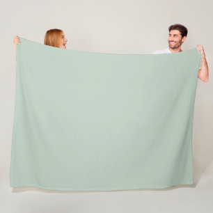 Simple calming sage green background fleece blanket