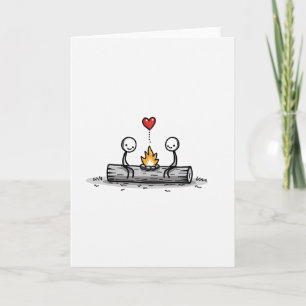 Simple Campfire Love Card