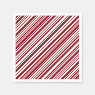 Simple Candy Cane Stripe Napkin