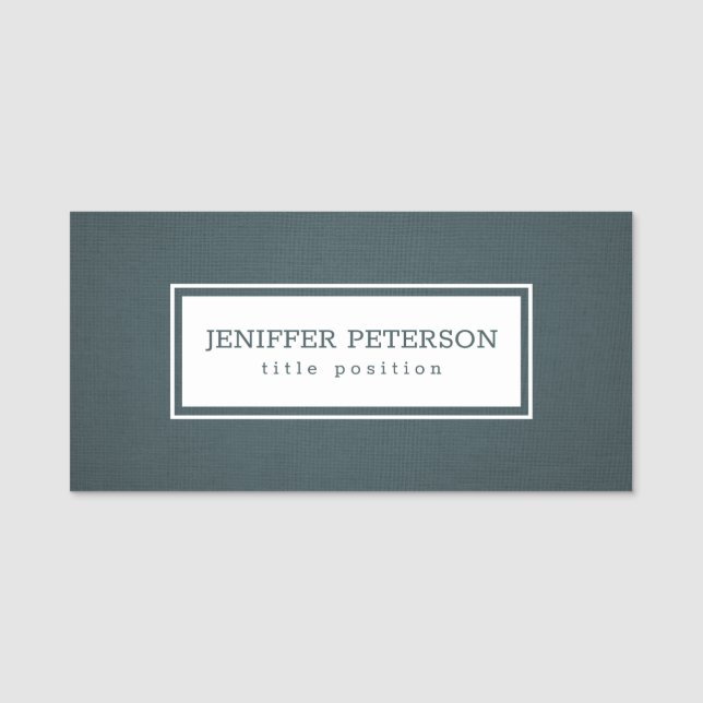 Simple Canvas Name Tag (Front)