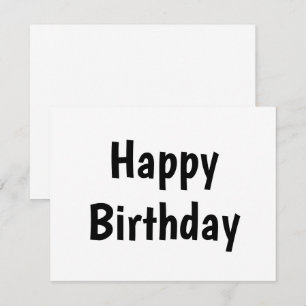 simple carte de calligraphie d'anniversaire heureu