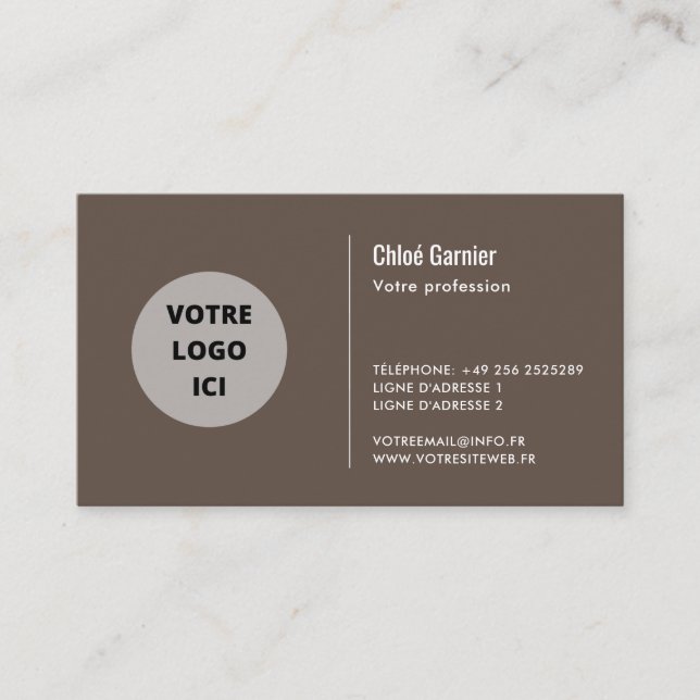 Simple Carte de visite (Devant)