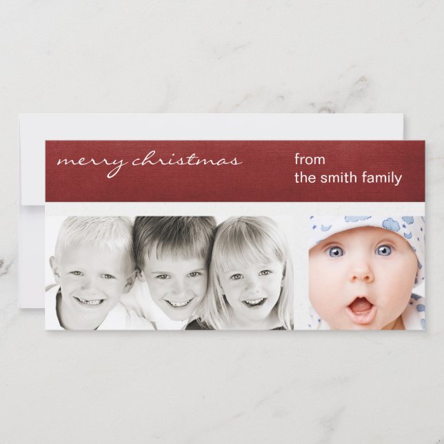 simple carte photo de noël (Devant)