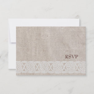 Simple carte RSVP mariage celtique