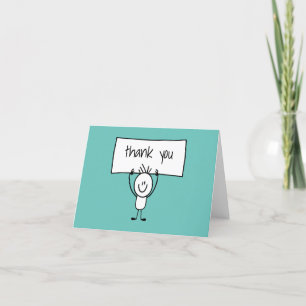 Simple Casual Budget Business Thank You Cards