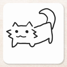 Simple cat Coaster