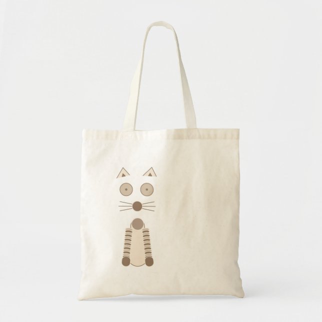 Simple Cat Tote Bag (Front)
