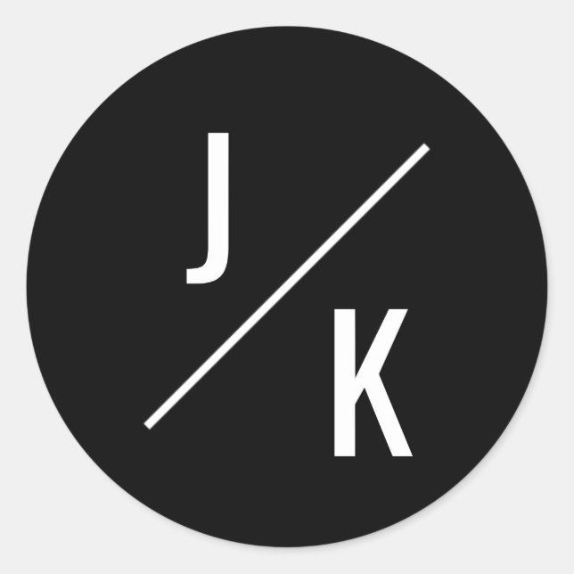 Simple cercle monochrome favoriser autocollant (Devant)