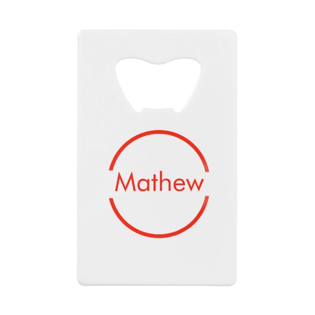 simple cercle rouge ajouter votre nom lettre texte (Devant)