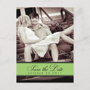 Simple Chandelier Save the Date Photo Postcard