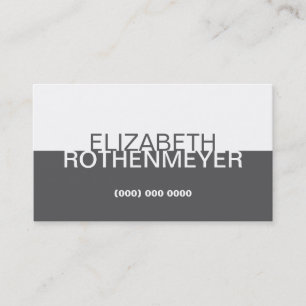 Simple Charcoal Panel Business Card