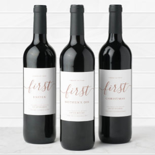 Simple Cheers to Your First Personalized Wine Labe Label