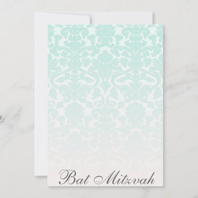Simple Chic Bat Mitzvah Invitation (Front)