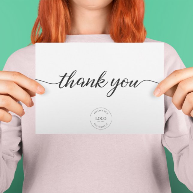 SImple Chic Client appreciation business logo Card (Creator Uploaded)