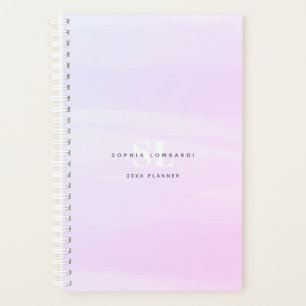 Simple Chic Lavender Watercolor Wash Planner