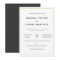 Simple Chic Minimalist Elegant Gold Accent Wedding