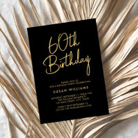 Simple Chic Modern 60th Birthday