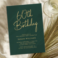Simple Chic Modern 60th Birthday