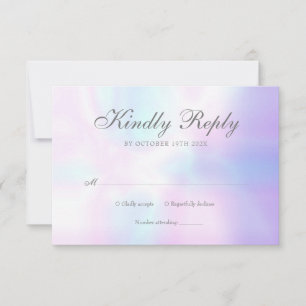 Simple Chic Modern Pearl RSVP Card