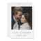 Simple Chic Modern Photo Love and Thanks Wedding