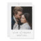 Simple Chic Modern Photo Love and Thanks Wedding