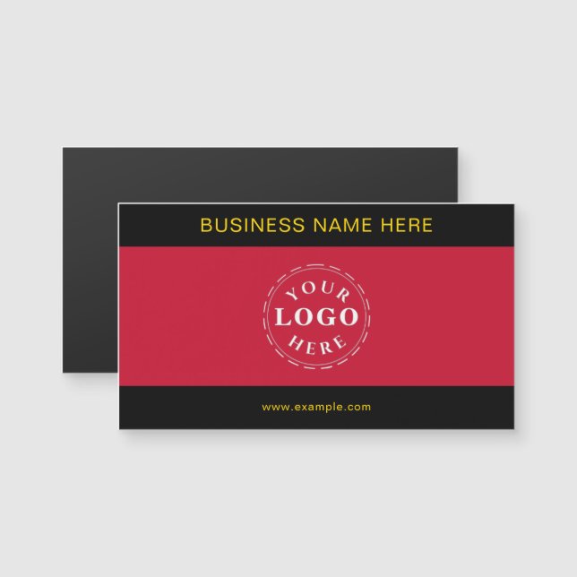 Simple Chic Personalized Magnetic Business Card (Front/Back)