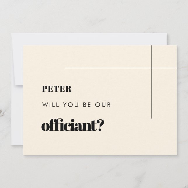 Simple chic Serez-vous notre carte officielle ? (Devant)