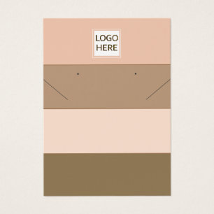 Simple chic Stripe Earrings Necklace Display Car