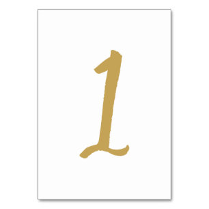 Simple Chic Table Number Gold - Table 1