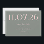 Simple Chic Wedding Non-Photo Save The Date<br><div class="desc">A simple modern save the date card. Personalize this chic black and white design to have your wedding date,  names and details.</div>