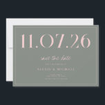 Simple Chic Wedding Non-Photo Save The Date<br><div class="desc">A simple modern save the date card. Personalize this chic black and white design to have your wedding date,  names and details.</div>