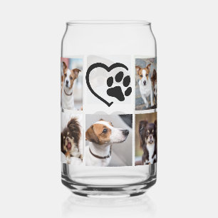 Simple Chien 10 Photo Collage Pawprint Coeur