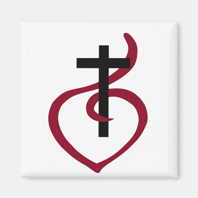 Simple Christian Cross Magnet (Front)