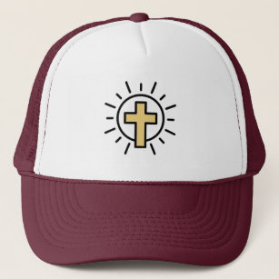 Simple Christian Cross Trucker Hat