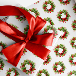 Simple Christmas Botanical Wrapping Paper