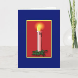 Simple Christmas Candle - The Card