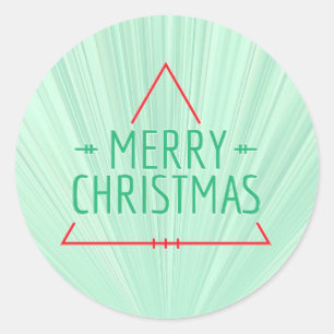 Simple Christmas Classic Round Sticker